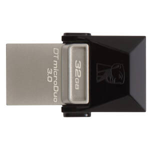 Memorie USB Flash Drive Kingston 32GB DT MicroDuo, USB 3.0, micro USB OTG
