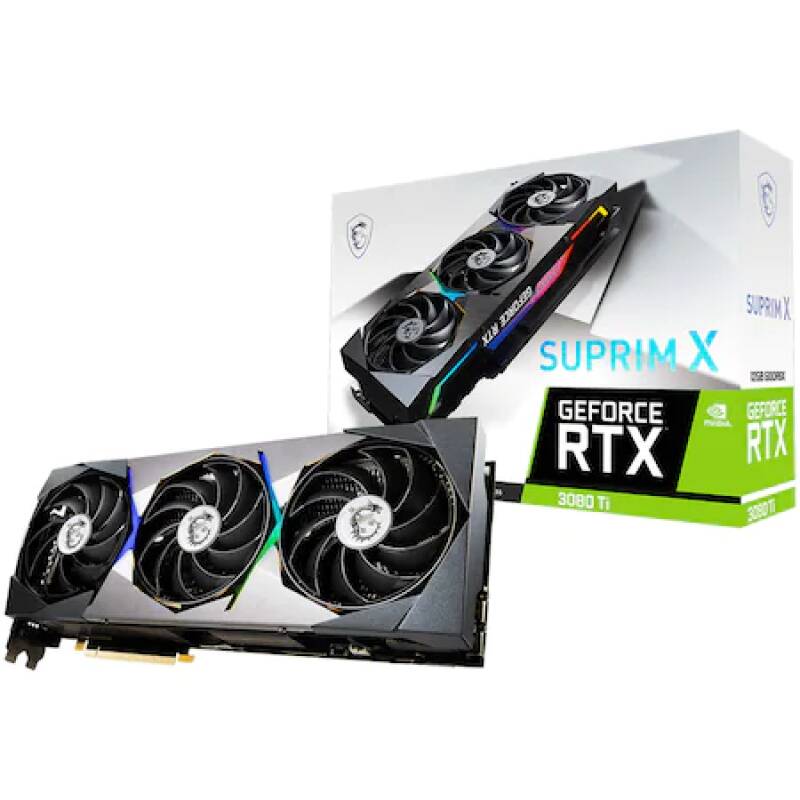 MSI Placa video GeForce® RTX™ 3080 Ti SUPRIM X, 12GB GDDR6X, 384-bit