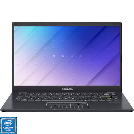 Laptop ASUS E410MA-BV1258 Intel Celeron N4020, 14" HD, 4GB, SSD 256GB, UHD Graphics 600, No OS, Peacock Blue