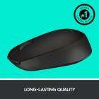 Mouse Logitech M171, Wireless, Negru