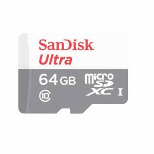 Card de memorie SanDisk Ultra microSDXC, 64GB, 100MB/s Class 10 UHS-I + SD Adapter