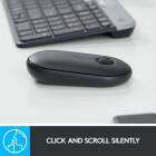 Mouse wireless Logitech Pebble M350, Grafit