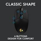 Mouse gaming Logitech G102 Lightsync, 8000 dpi, RGB, Negru