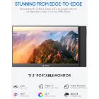Monitor portabil Arzopa 17.3inch 1080p sRgb Fhd Hdr Ips Hdmi Usb C Type C difuzor dual foarte subtire