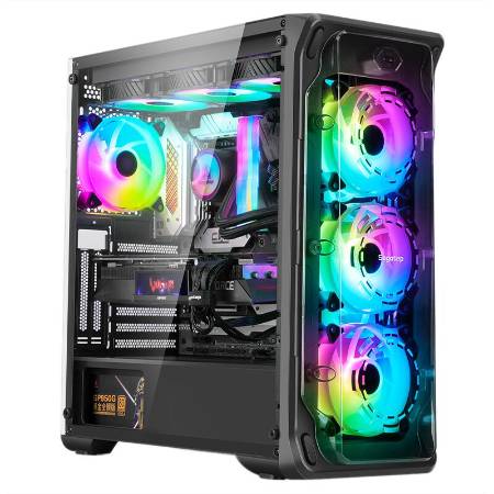 Sistem Desktop PC GAMING PROLIGHT® Procesor Intel® i5 10500 Turbo 4.50 GHz, 32GB RAM DDR4, 1TB SSD, GeForce RT