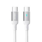 Cablu de Date Type-C la Type-C Fast Charging 100W, 480Mbps, 1.2m, JoyRoom (S-CC100A10), White