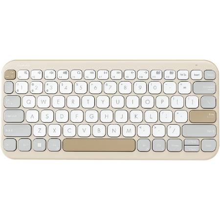 Tastatura wireless ASUS KW100, Oat Milk