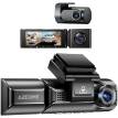 Camera auto de bord AZDOME M550 Pro cu 3 canale 4K, WiFi 5G, WDR Night Vision, 150°, ecran IPS 3.19", GPS, aplicatie dedicata, G-sensor si monitorizare parcare