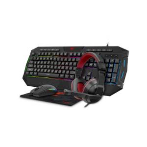 Set Gaming 4in1 Havit GAMENOTE KB675CM căști + tastatură + mouse + mouse pad